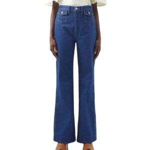 NWT Re/done 70s Wide-leg Jean in True Rinse Wash - Sz 27